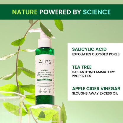 Alps Goodness Acne Control Face wash For Oily Skin with Tea Tree, Salicylic Acid & Apple Cider Vinegar (100 ml) – Suitable for Acne Prone Oily Skin - image 2