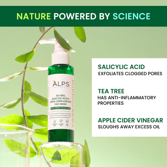 Alps Goodness Acne Control Face wash For Oily Skin with Tea Tree, Salicylic Acid & Apple Cider Vinegar (100 ml) – Suitable for Acne Prone Oily Skin - image 2