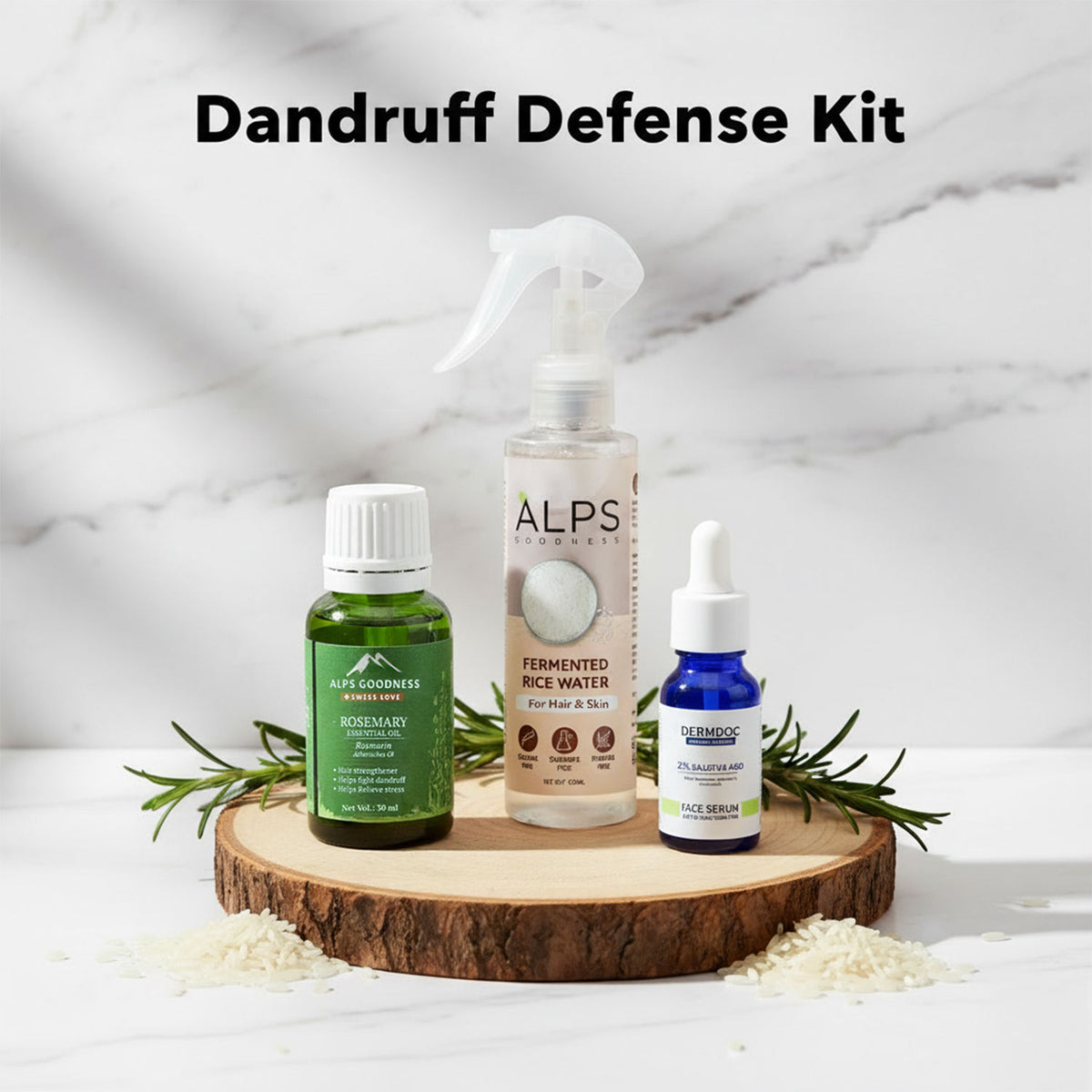 Alps Goodness X DERMDOC Dandruff Defense Combo Kit (15 ml) - Alps Goodness