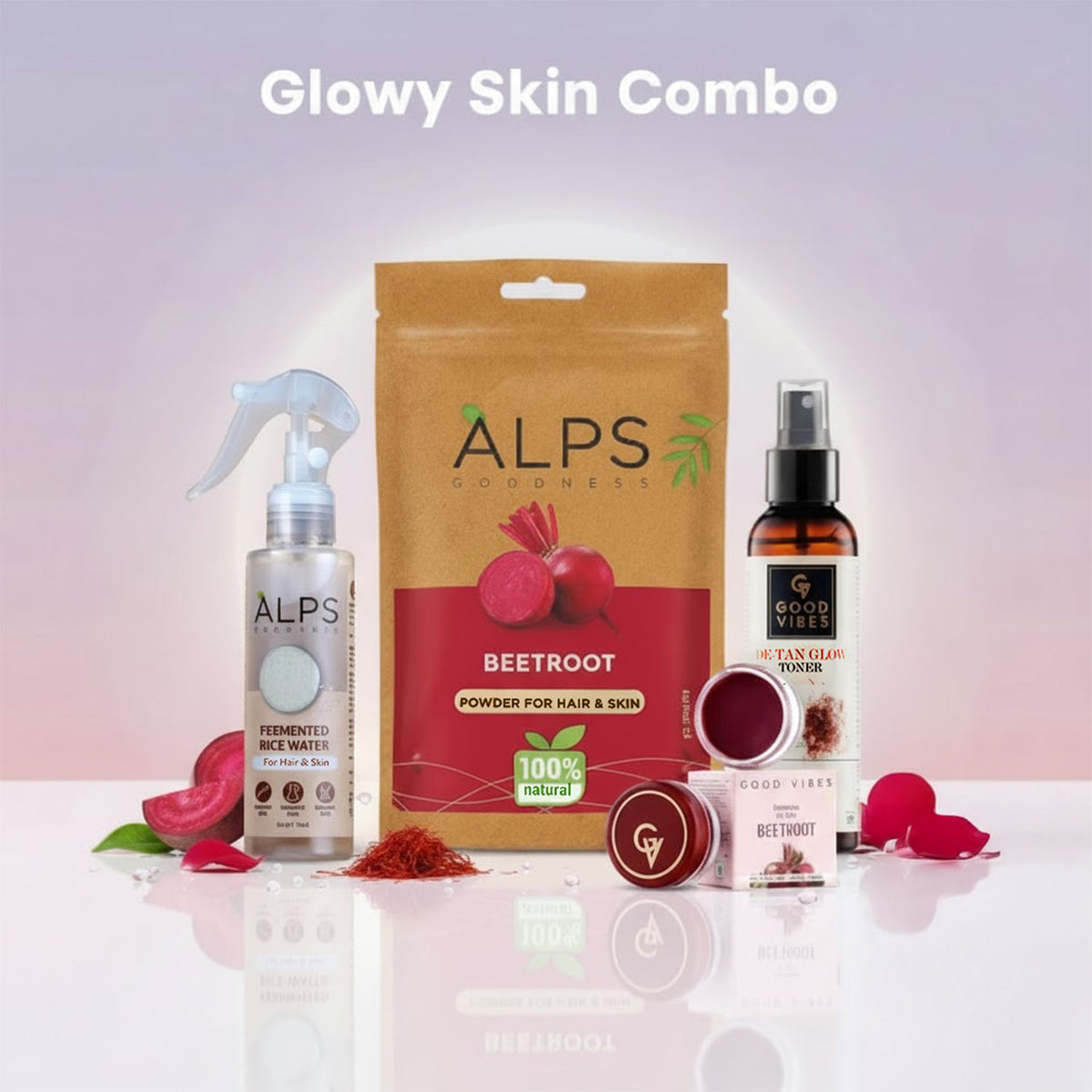 Alps Goodness X Good Vibes Glowy Skin Combo – Alps Goodness Fermented Rice Water (100 ml) - Alps Goodness