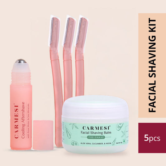 Carmesi All-in-One Face Shaving Kit for Women - Carmesi