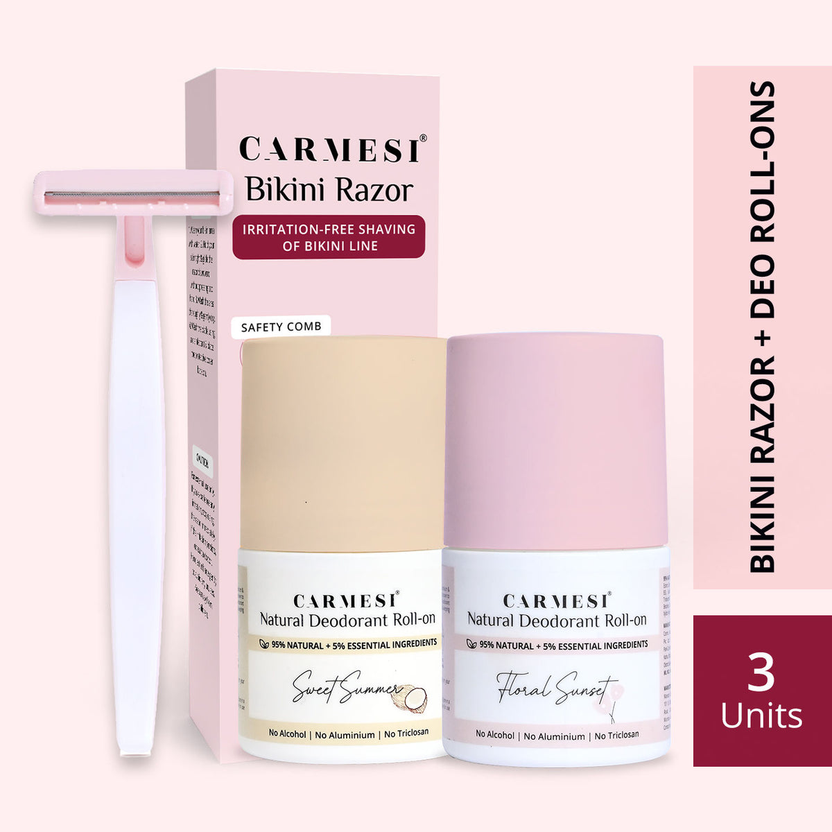Carmesi Bikini Razor & Natural Deodorant Roll-Ons - image 5