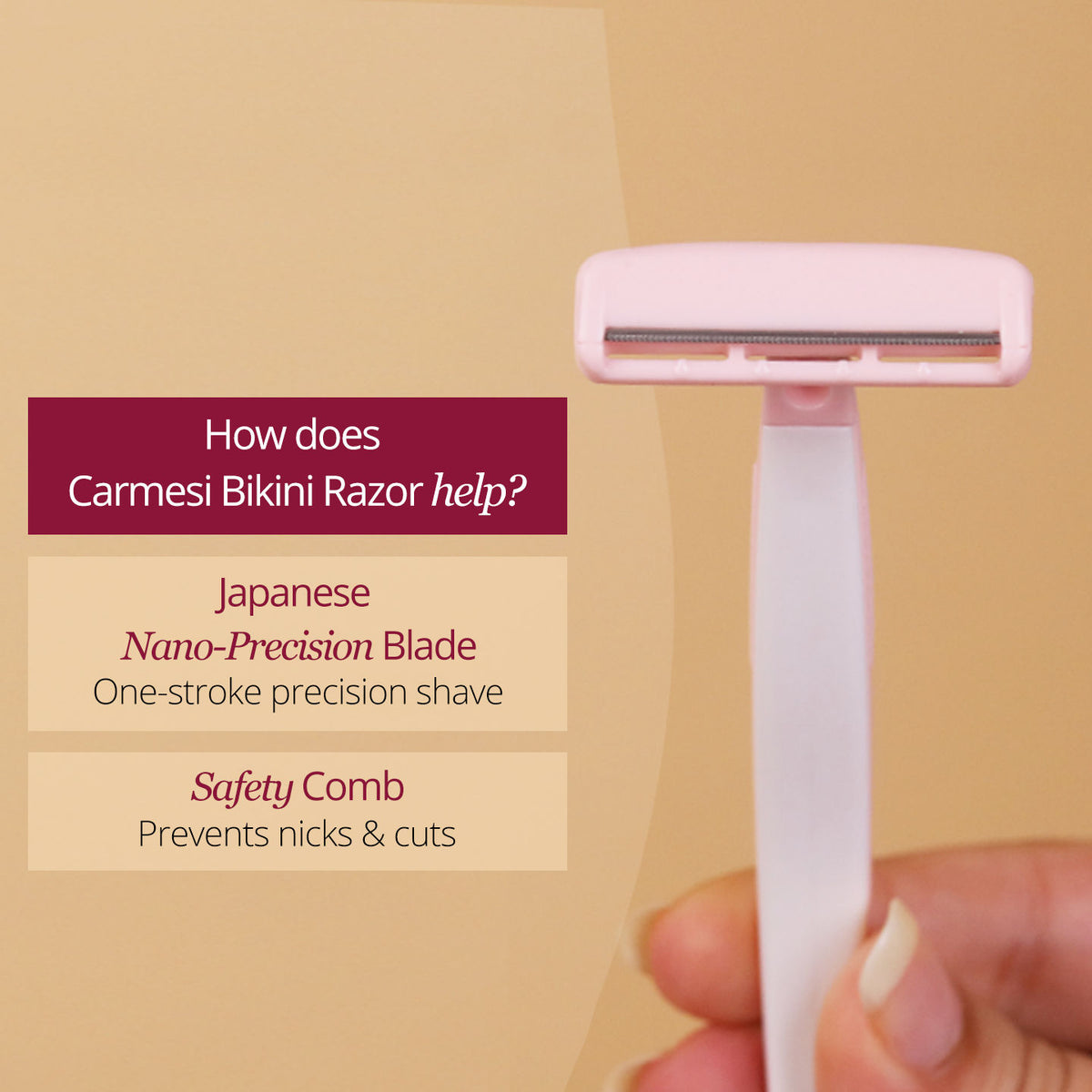 Carmesi Bikini Razor for Women (Pack of 1) - image 5