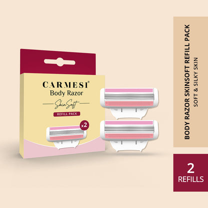 Carmesi Body Razor SkinSoft Refill Pack - 2 Cartridges - Carmesi