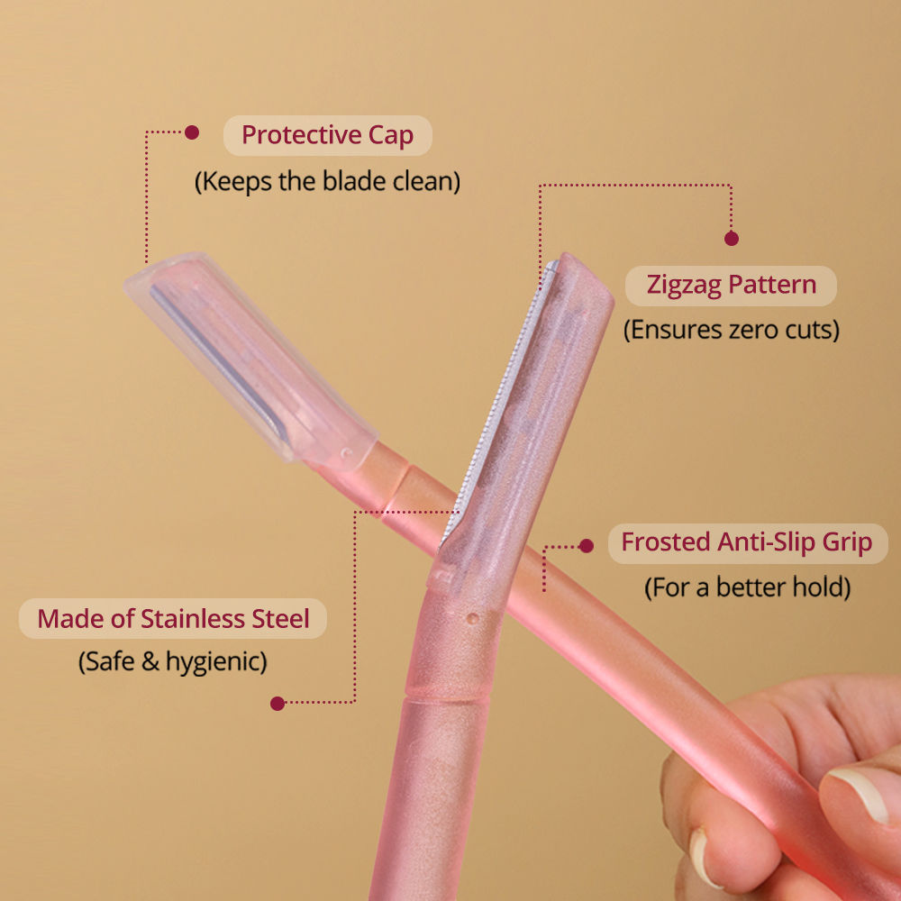 Carmesi Reusable Face Razor for Women Facial Hair- 6 Razors - image 3