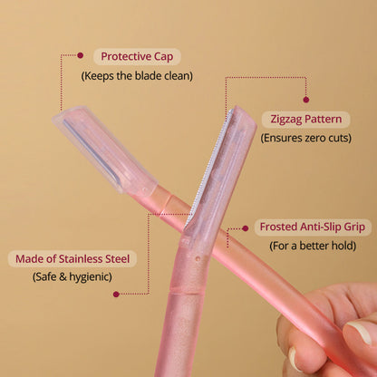 Carmesi Reusable Face Razor for Women Facial Hair- 6 Razors - image 3