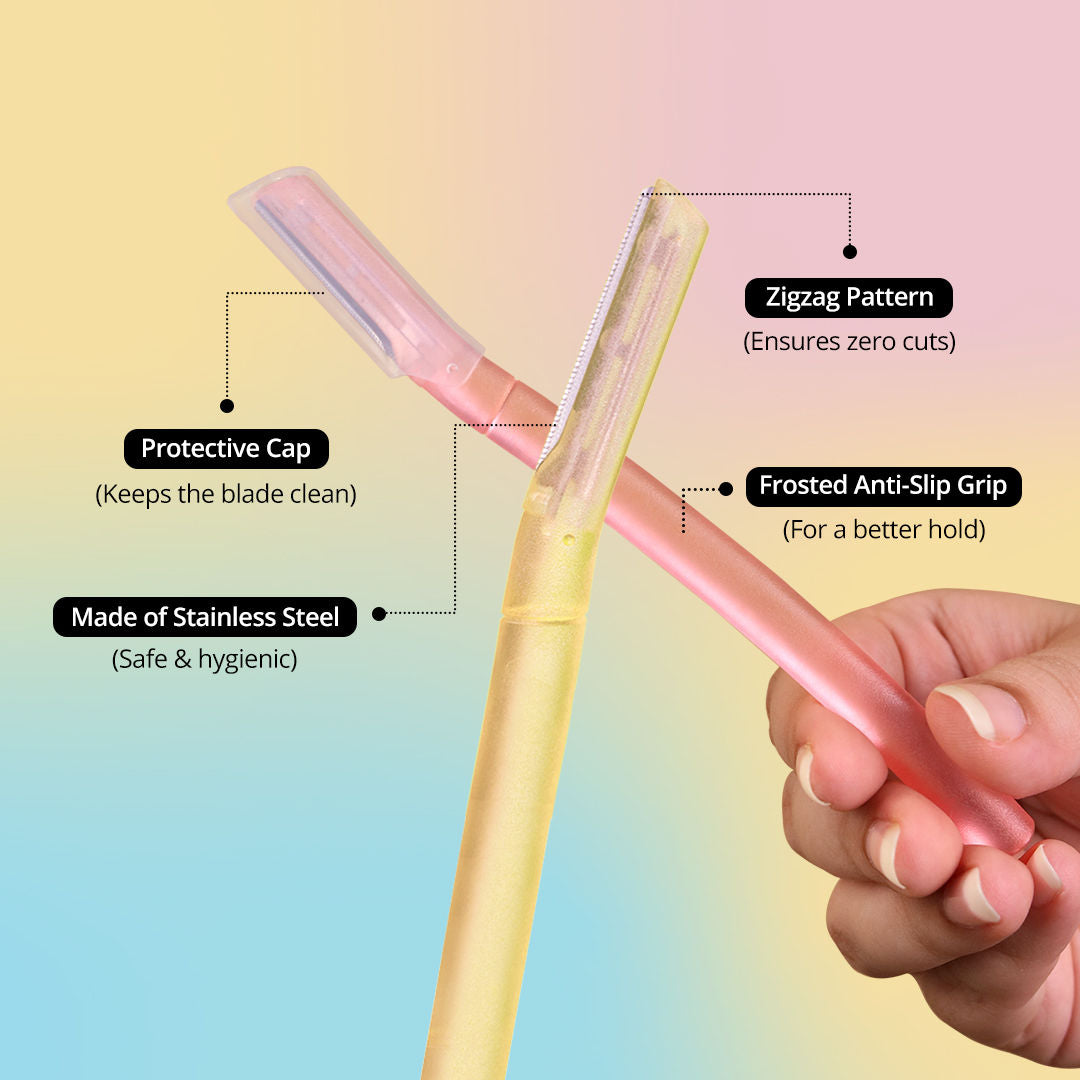 Carmesi Facial Razor Rainbow Pack 3 Pcs - image 4
