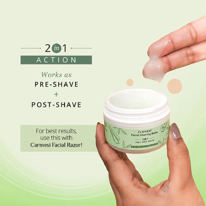 Carmesi Facial Shaving Balm - 2 in 1 Pre & Post Shave - image 2