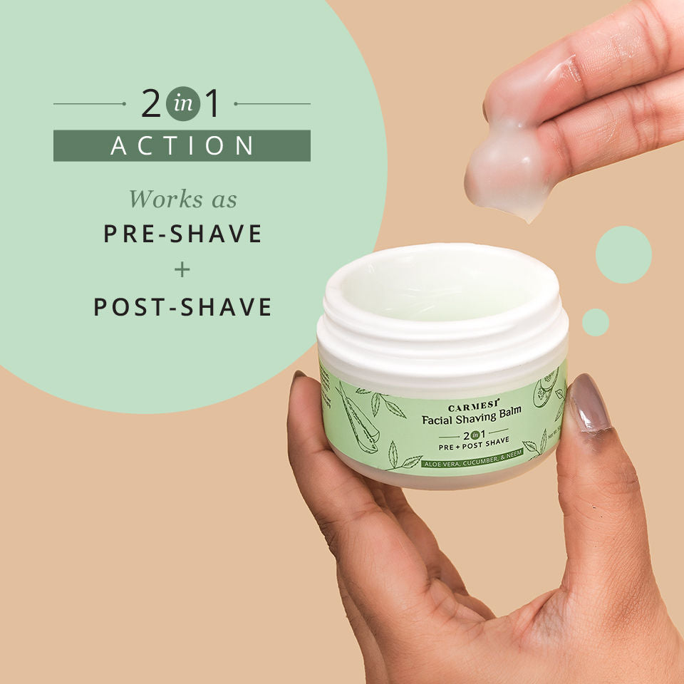 Carmesi Pre-Shave Face Shaving Balm for Women, 50 gm - image 2