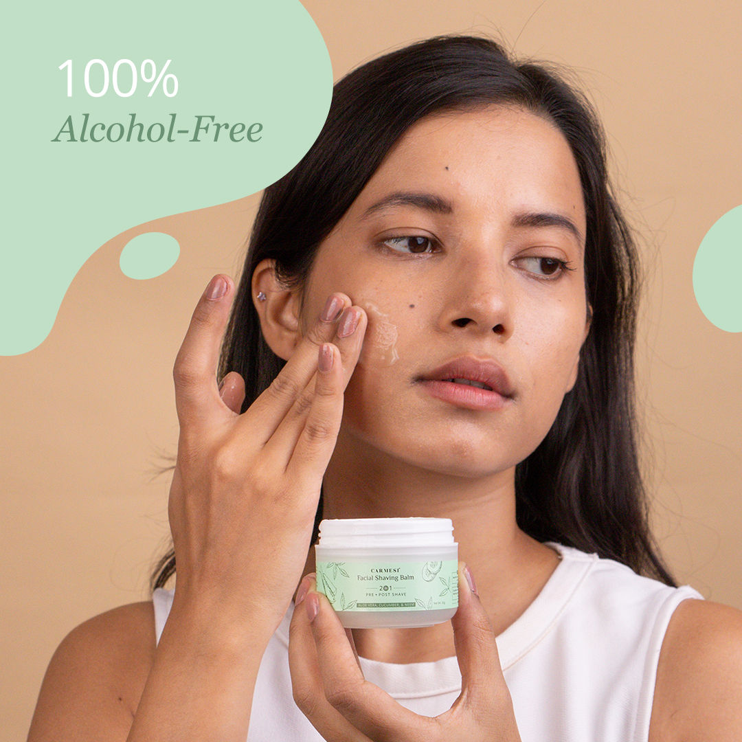 Carmesi Pre-Shave Face Shaving Balm for Women, 50 gm - image 3