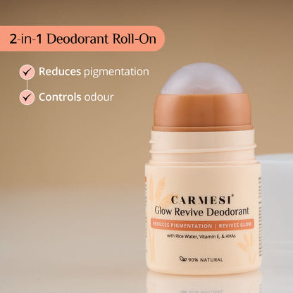 Carmesi Glow Revive Underarm Roll On Deodorant for Women - image 2