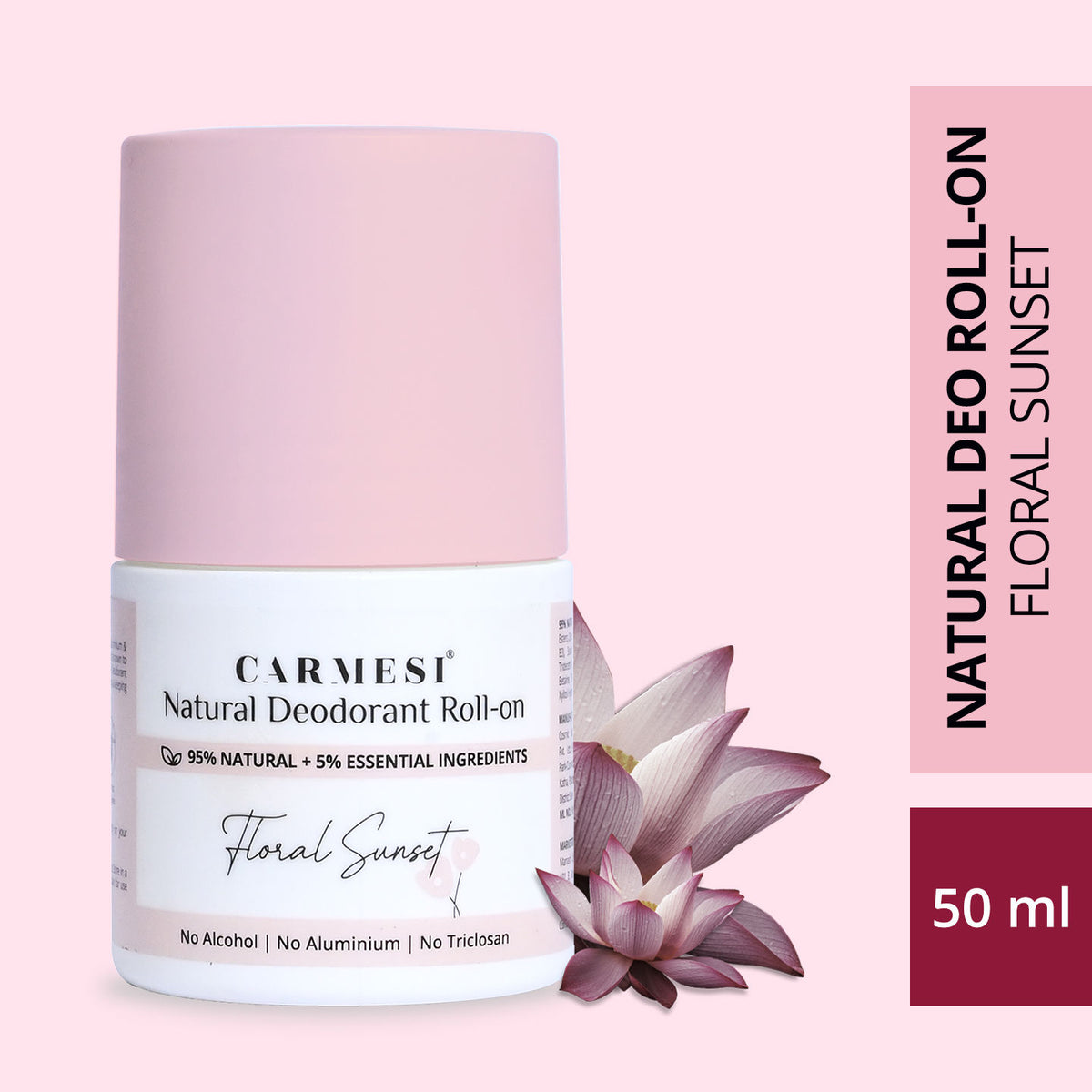 Carmesi Natural Underarm Roll On Deodorant for Women - Carmesi
