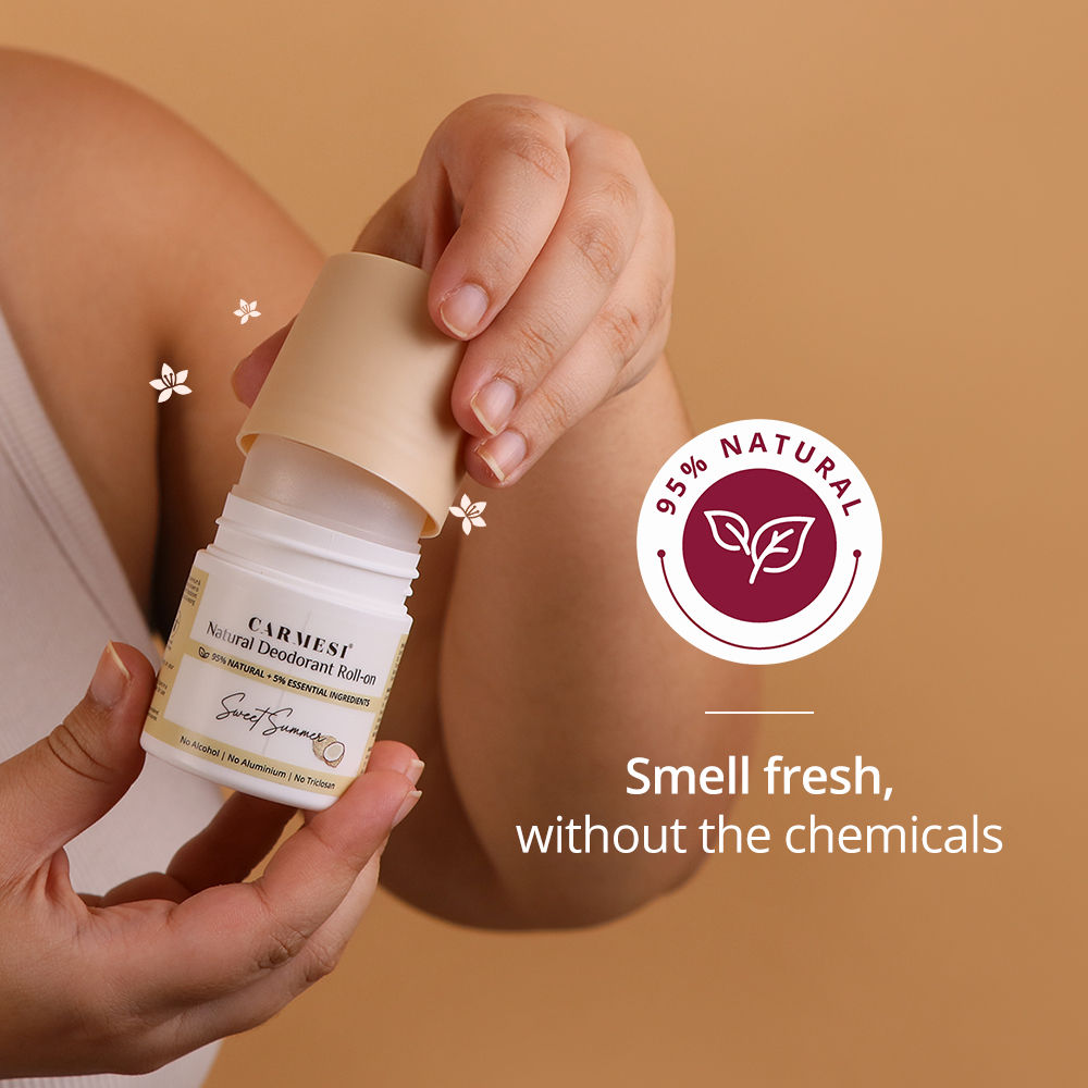 Carmesi Natural Underarm Roll On Deodorant for Women - image 4