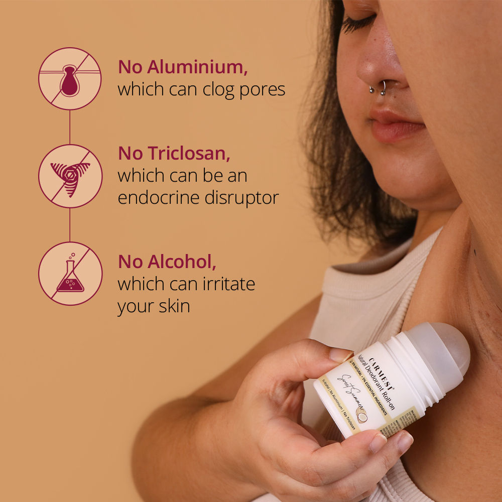 Carmesi Natural Underarm Roll On Deodorant for Women - image 5