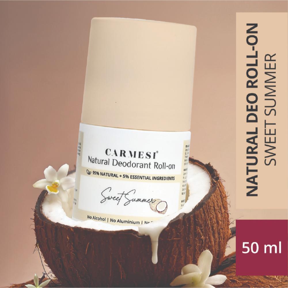Carmesi Natural Underarm Roll On Deodorant for Women - Carmesi