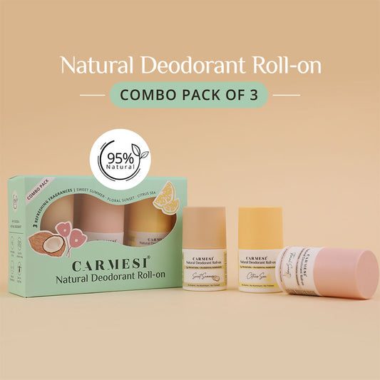 Carmesi Natural Underarm Roll On Deodorant Combo - image 2