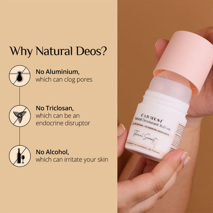 Carmesi Natural Underarm Roll On Deodorant Combo - image 3