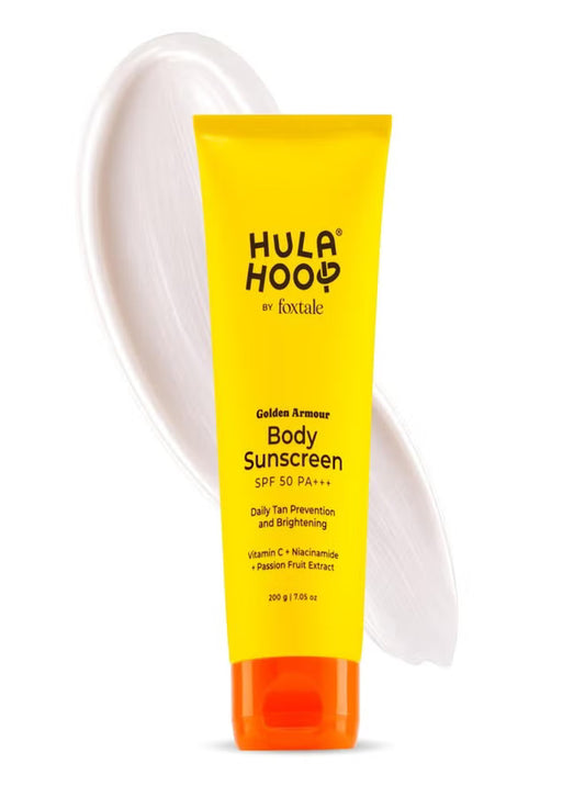 Hula Hoop by Foxtale Golden Armor Body Sunscreen – 200ml