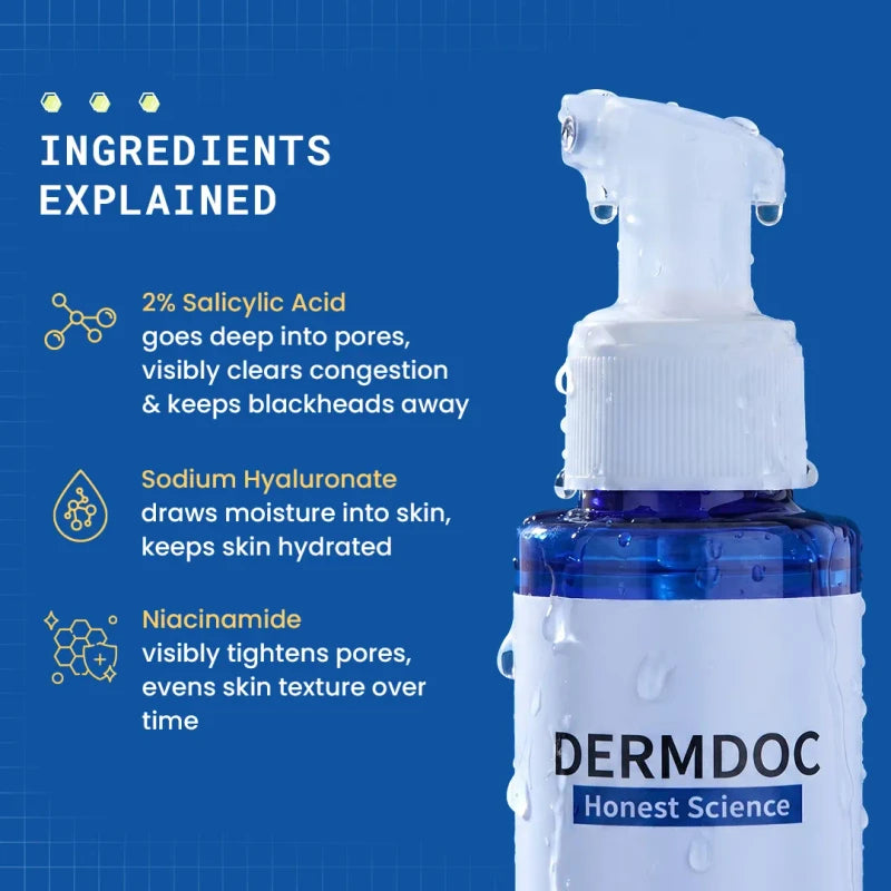 DERMDOC 2% Salicylic Acid Facial Tonic Spray