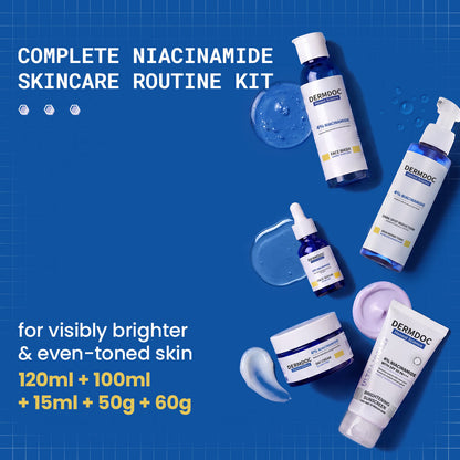 DermDoc Complete Niacinamide Skincare Routine Kit - DermDoc