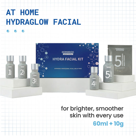 DermDoc HydraGlow 5-Step Hydrating Facial Kit - DermDoc