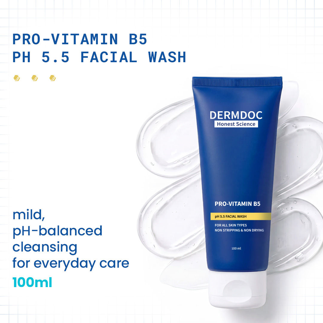 DermDoc Pro-Vitamin B5 pH 5.5 Gentle Facial Wash - DermDoc