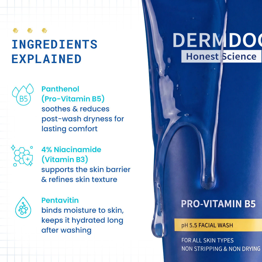 DermDoc Pro-Vitamin B5 pH 5.5 Gentle Facial Wash - image 4
