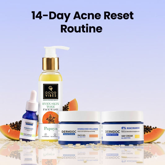 DermDoc x Good Vibes 14-Day Acne Reset Routine (Combo of 4) - DermDoc