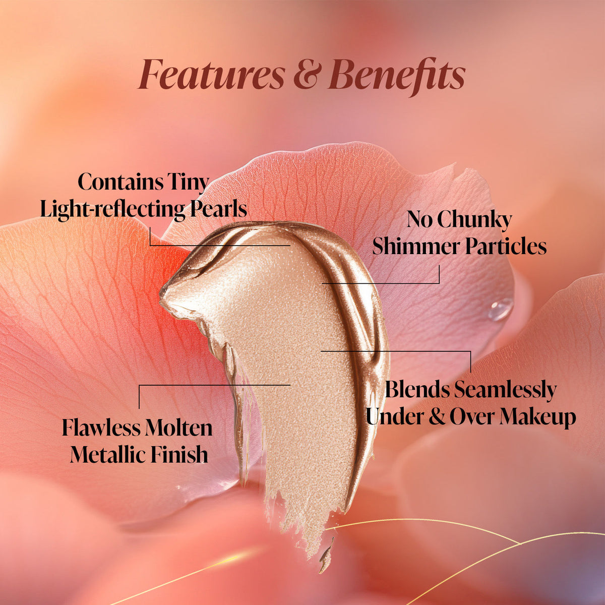 Faces Canada 3 in 1 Liquid Highlighter – Gold 01, 15 ml - image 3