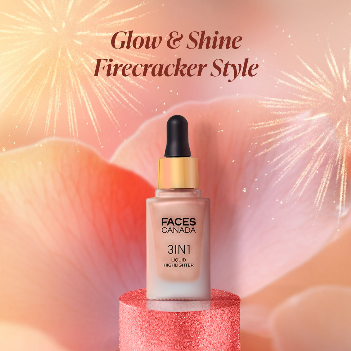 Faces Canada 3 in 1 Liquid Highlighter – Gold 01, 18 ml - image 2