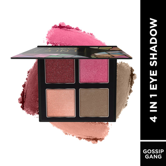 Faces Canada 4 IN 1 Quad Eyeshadow Palette – Gossip Gang 04, 4.8g - Faces Canada