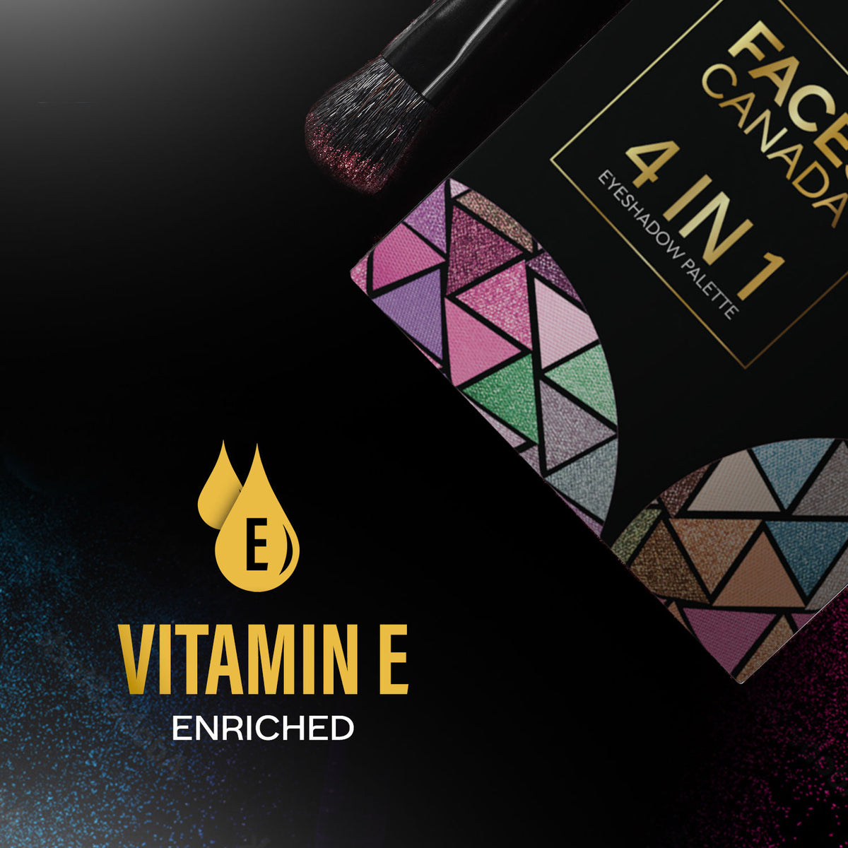 Faces Canada 4 IN 1 Quad Eyeshadow Palette – Smokey Game 07, 4.8 gm - image 5