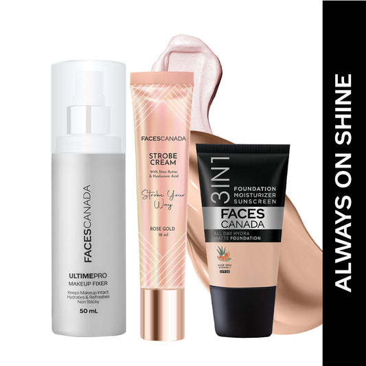 Faces Canada Always On Shine Combo – All Day Hydra Matte Foundation - Faces Canada