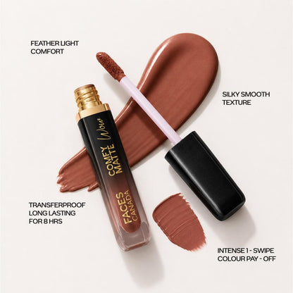 Faces Canada Beauty Bundle – Magneteyes Kajal (0.35 gm) + Magneteyes Mascara (9.5 ml) + Comfy Matte Wow Lipstick - image 5