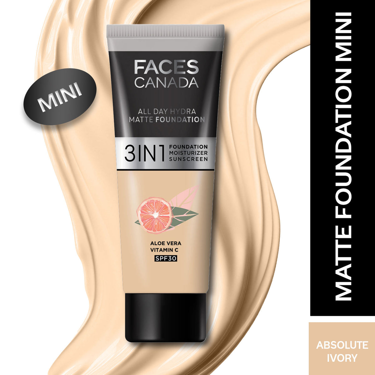 Faces Canada Celeb Glow Kit 1 – Silver Strobe Cream (30 gm) + Hydra Matte Foundation (Mini) - image 3