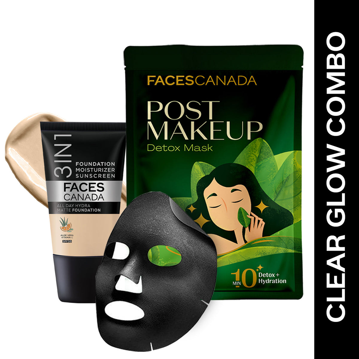 Faces Canada Clear Glow Combo – Hydra Matte Foundation Mini - Faces Canada