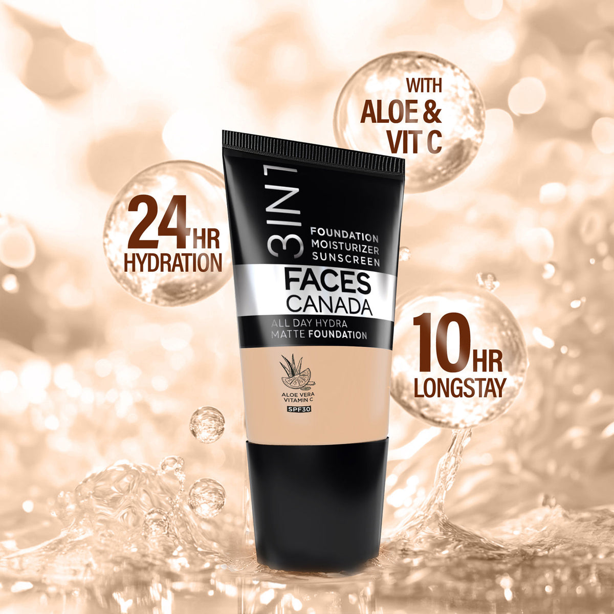 Faces Canada Clear Glow Combo – Hydra Matte Foundation Mini - image 3