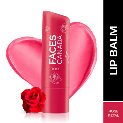 Faces Canada Color Lip Balm – Rose Petal 03, 4.5 gm - Faces Canada