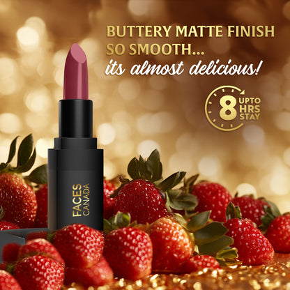 Faces Canada Comfy Matte Wow Bullet Lipstick – Plum Meringue, 4.2 gm - image 3