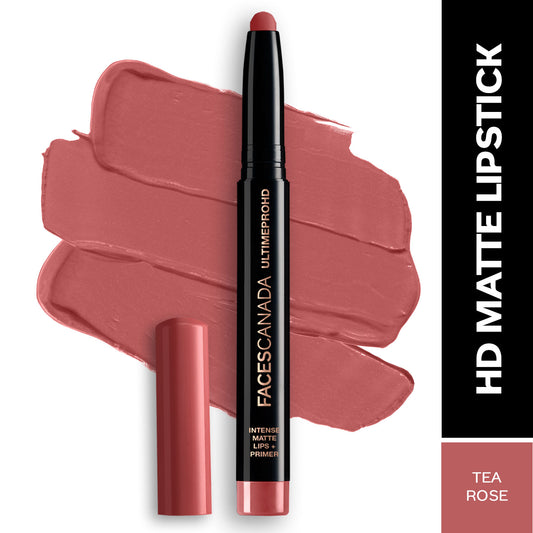 Faces Canada Comfy Matte Wow HD Primer Lipstick – Tea Rose, 1.4 gm - Faces Canada