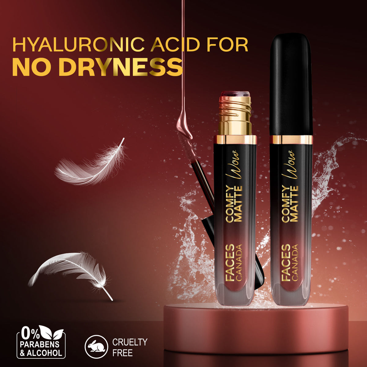Faces Canada Comfy Matte Wow Liquid Lipstick – Cocoa Crush 07, 3.8 ml - image 4