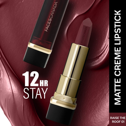 Faces Canada Comfy Matte Creme Lipstick – Raise The Roof, 4.2 gm - Faces Canada