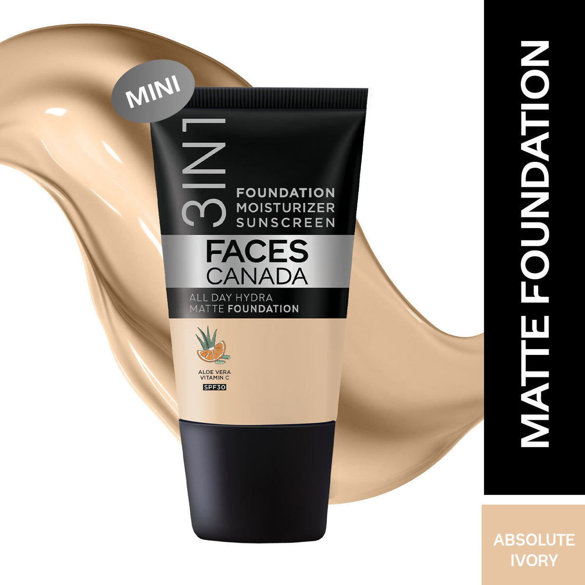 Faces Canada Compact + Foundation + Kajal Kit – Weightless Stay Matte Compact Powder - image 2