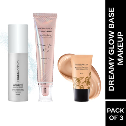 Faces Canada Dreamy Glow Base Makeup Combo – Peaches N Cream Tinted Moisturizer (Mini) - Faces Canada