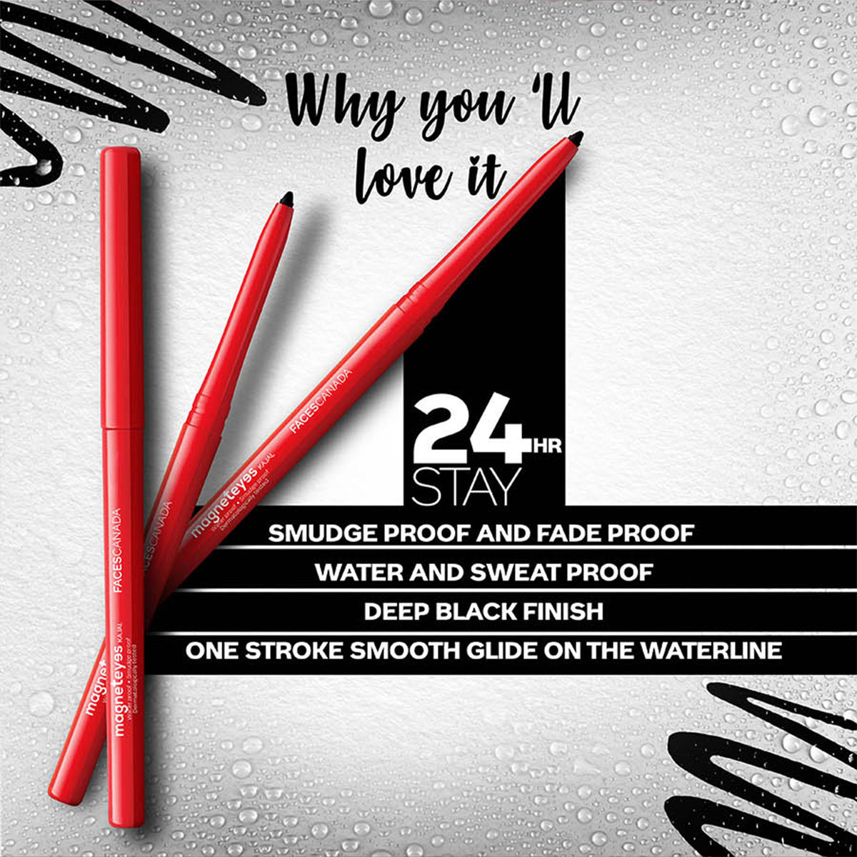 Faces Canada Eye & Face Combo – Magneteyes Kajal + Weightless Compact (Natural) ,9.35 ml - image 5