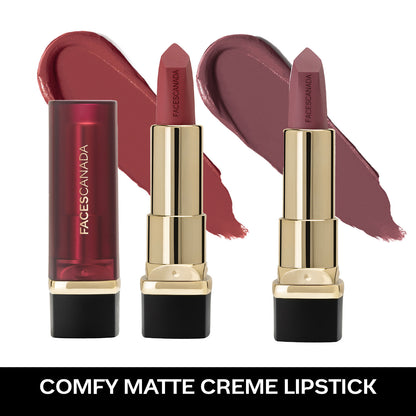 Faces Canada Festive Hues – Comfy Matte Creme Lipstick Pack of 2 - Faces Canada
