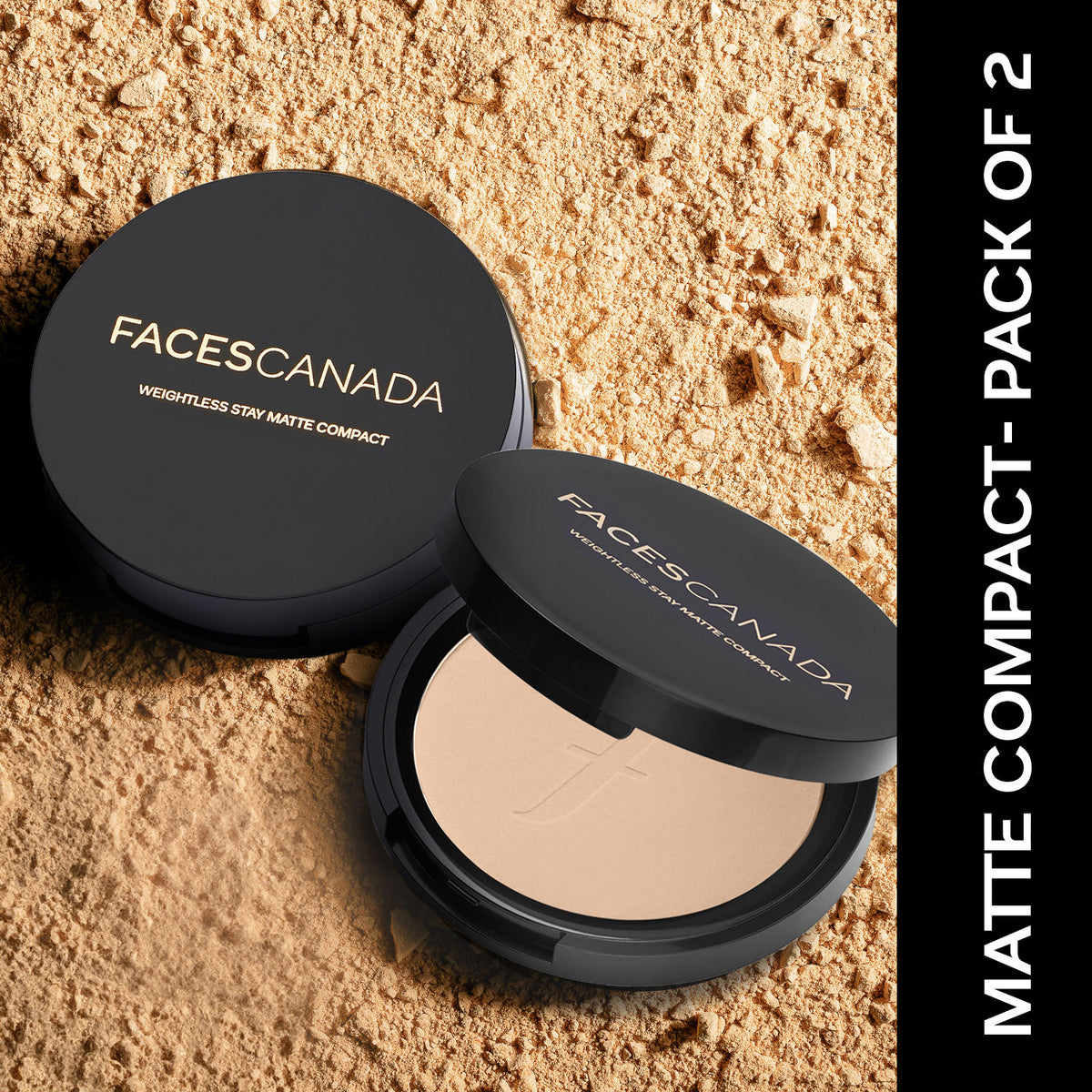Faces Canada for Fair Skin Essentials Kit – Weightless Stay Matte Compact Natural + All Day Hydra Matte Foundation Absolute Ivory - image 2