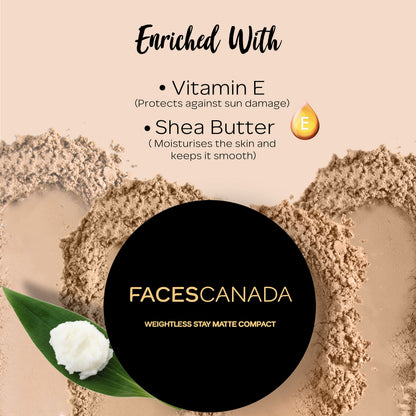 Faces Canada for Fair Skin Essentials Kit – Weightless Stay Matte Compact Natural + All Day Hydra Matte Foundation Absolute Ivory - image 3