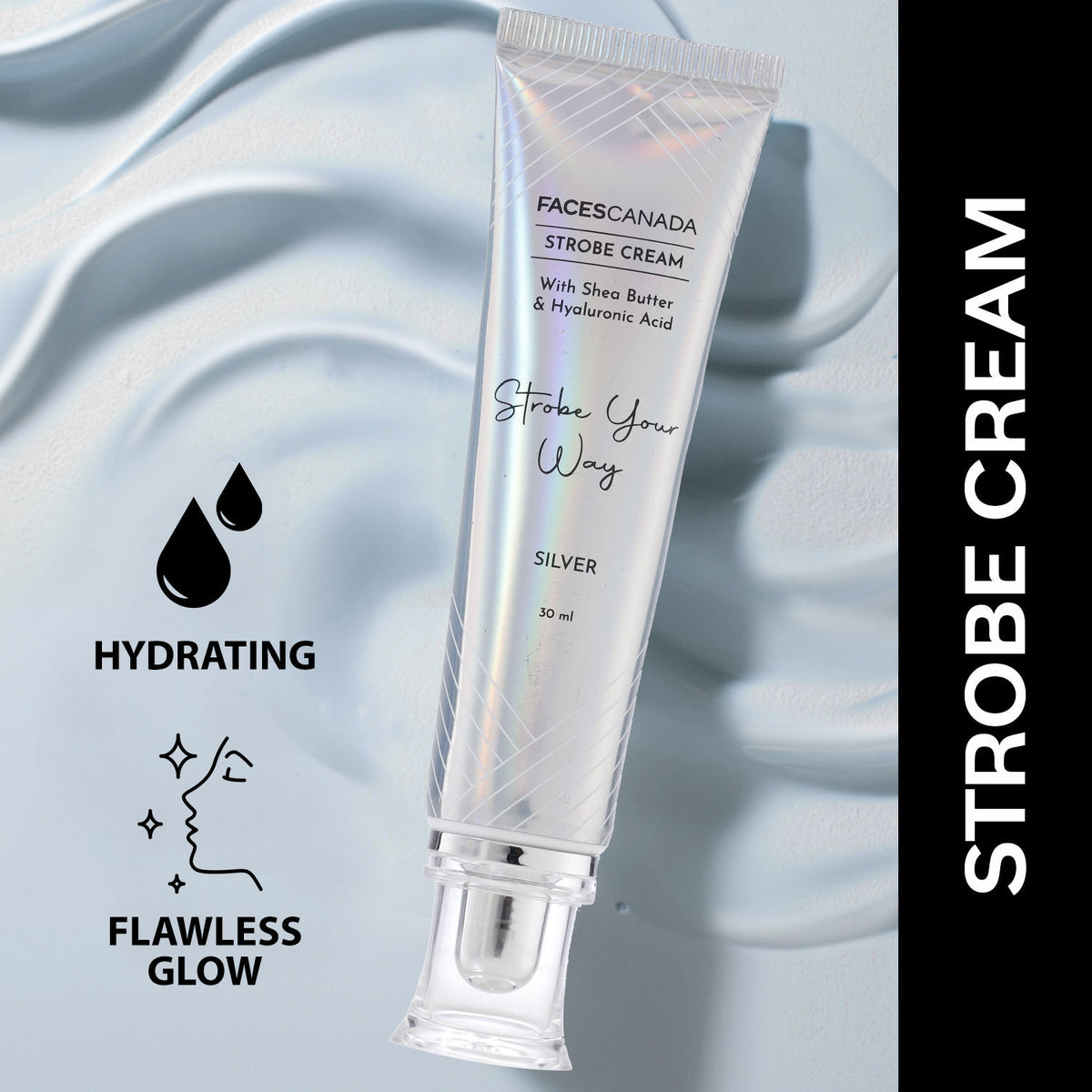 Faces Canada Glow & Go Makeup Kit – Silver Strobe Cream (30 ml) - image 2