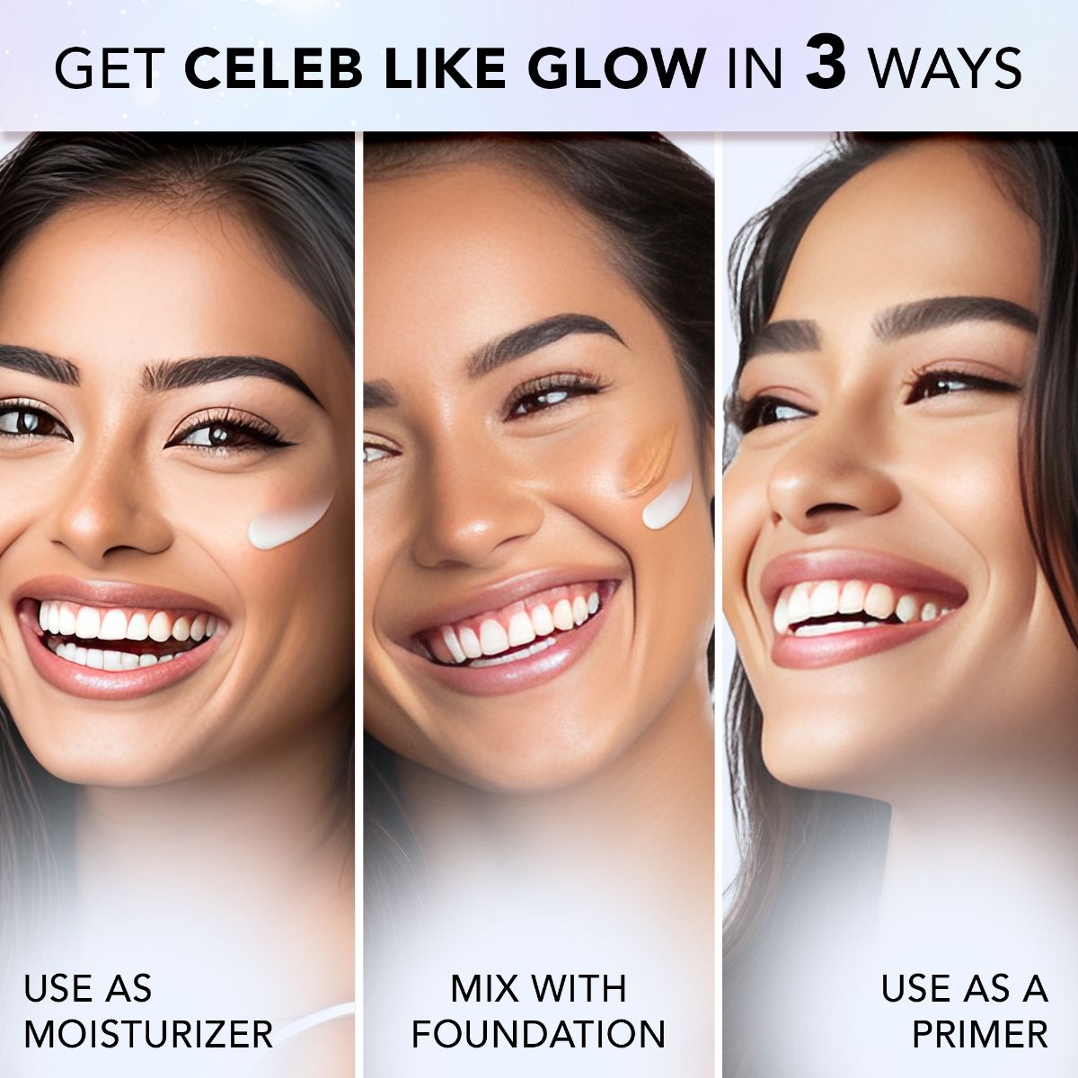 Faces Canada Glow & Shine Strobe Cream Combo – Silver (30ml x 2) (Pack of 2) - image 3